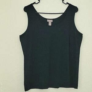 chico's Tank Top, Black, 2/L (12) , EUC, Like New